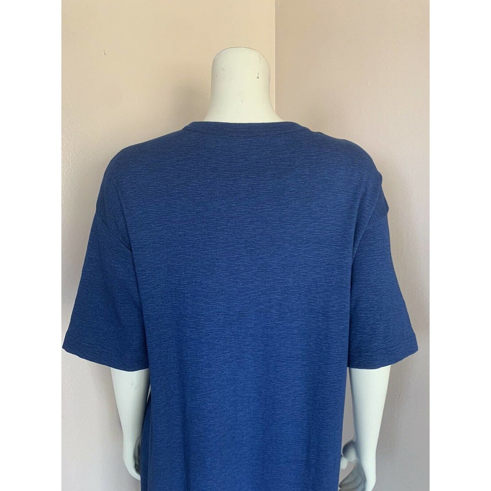 COS Blue Tunic Dress S XS Womens Short Sleeve Thick Cotton Lagenlook Oversized - Picture 7 of 12